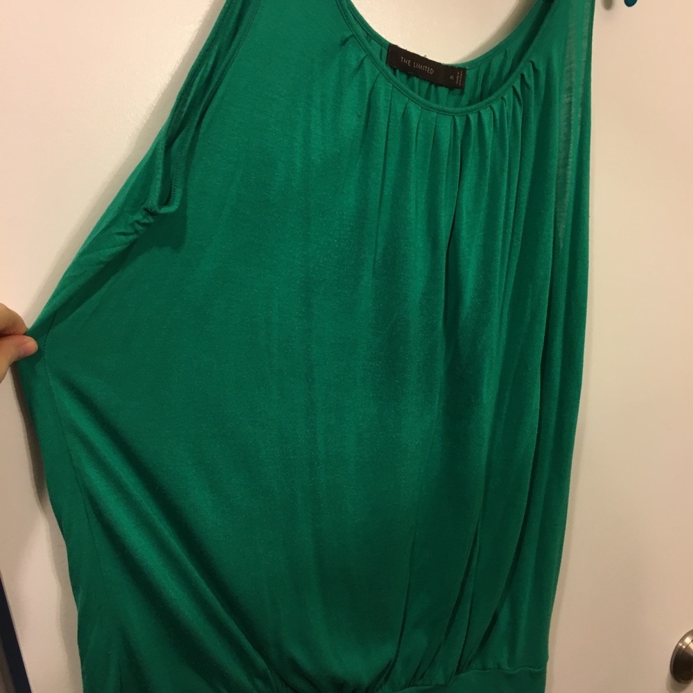 The Limited Kelly green dress tank, womens XL
